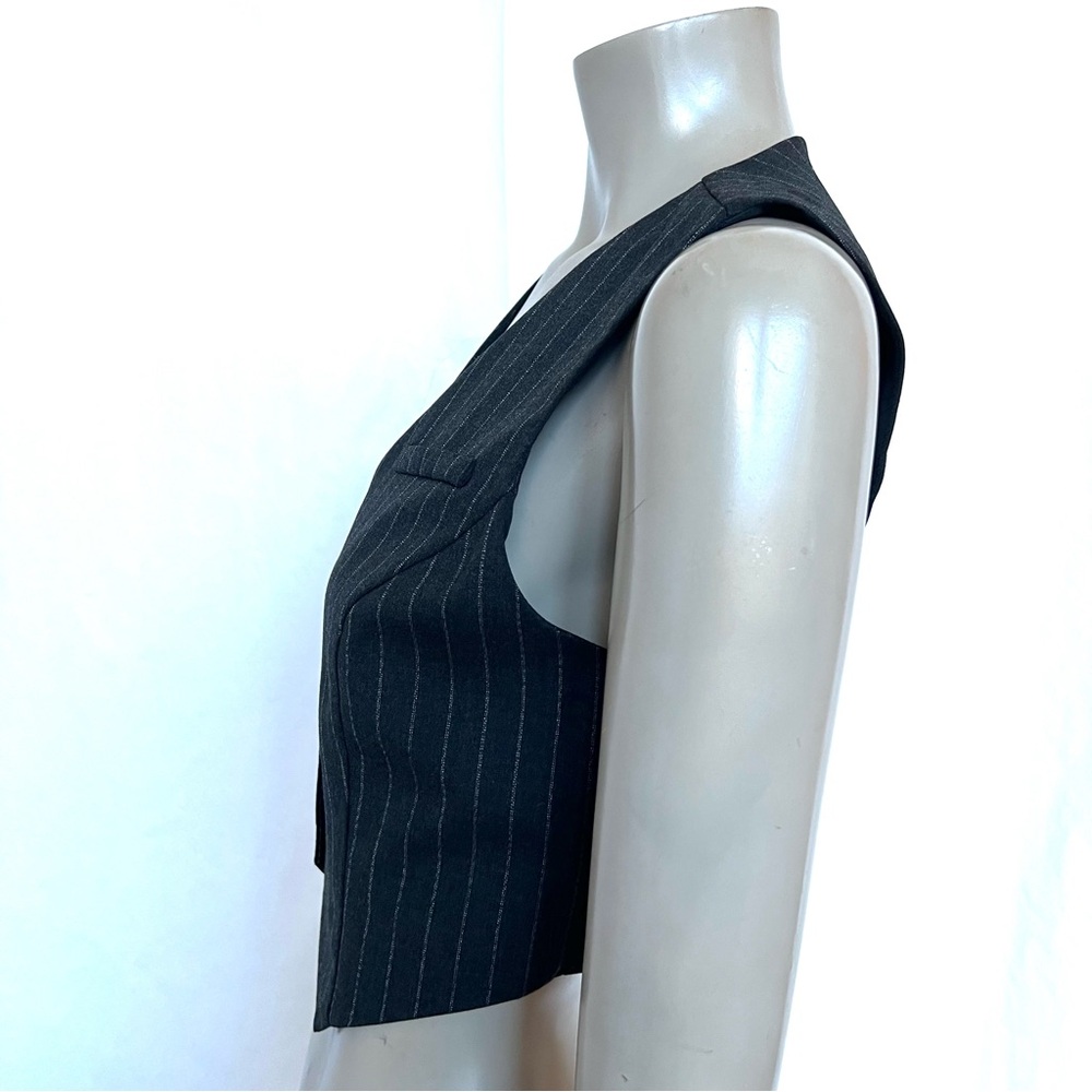 Gray Striped Vest - Picture 5 of 8